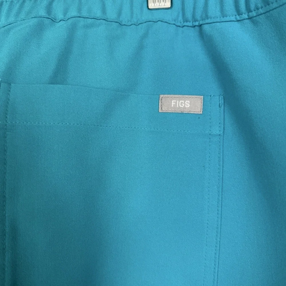 FIGS Slim Cairo Cargo Scrub Pants Mens Size 2XL Teal Blue NWT